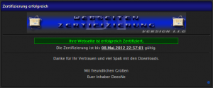 D1 Zertifizierung 1.1.0 fast fertig
