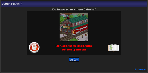 Sparbuch Sperre