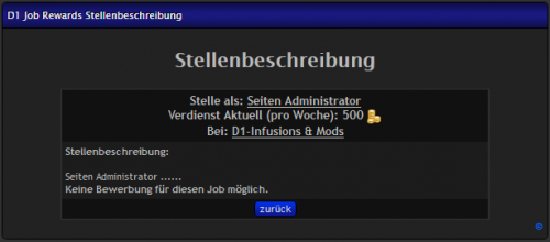 D1 Job Rewards - Beschreibung