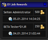 D1 Job Rewards - Panel