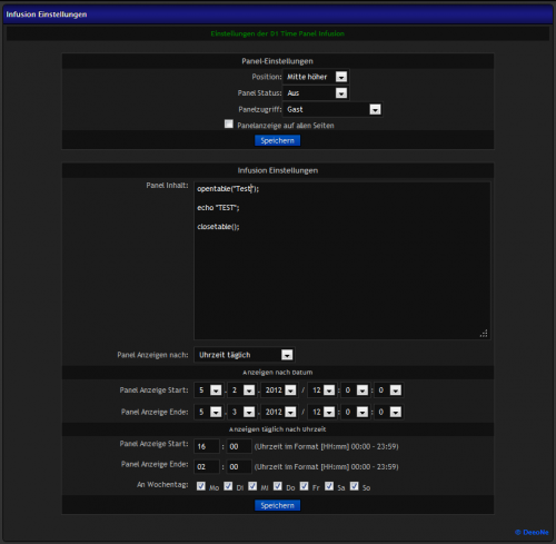 Timepanel Admin