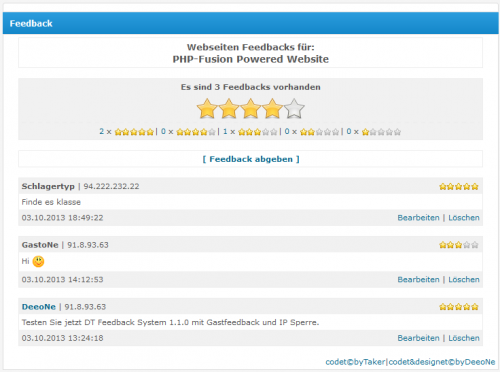 Feedbacks