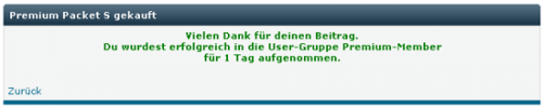 Premium gekauft