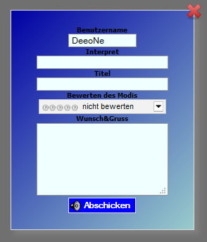 RAC Wunschbox - jPopup