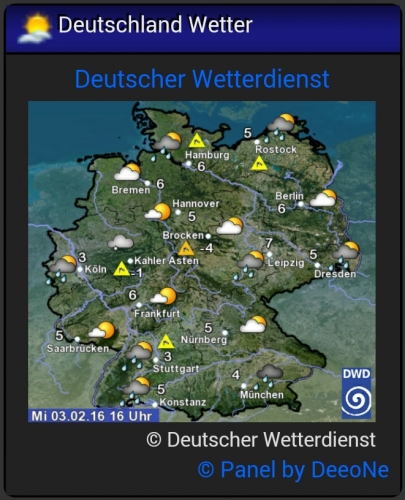 DE Wetter Panel